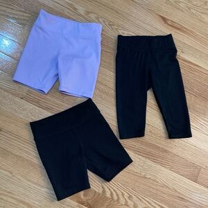Kids Athletic Bike Shorts & Capri Set